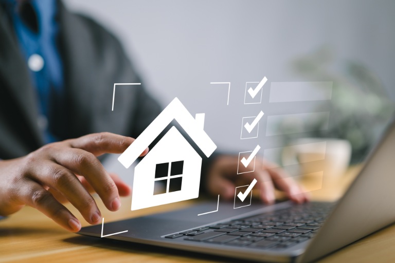 Real estate checklist concept