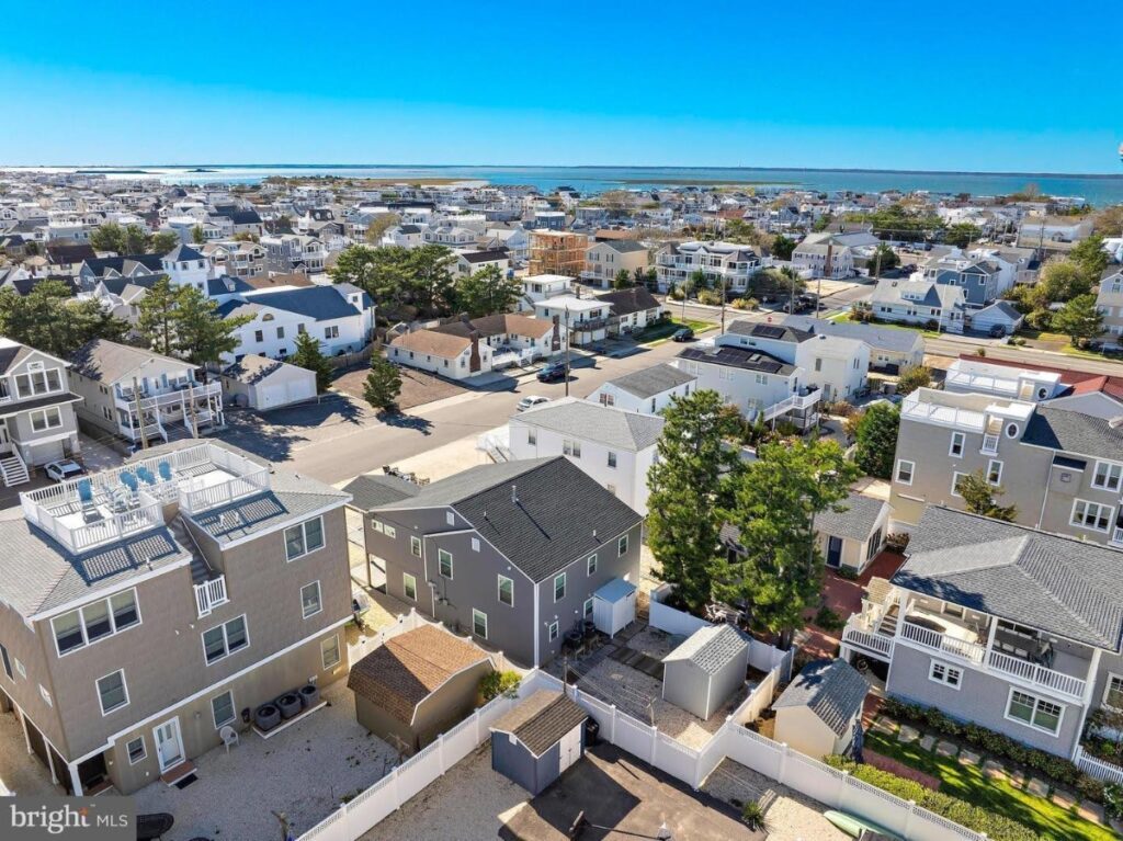 aerial view of a neighborhood